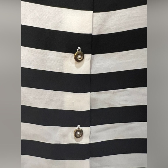 Banana Republic size Small Black/Beige stripes with pink accent - Picture 6 of 10